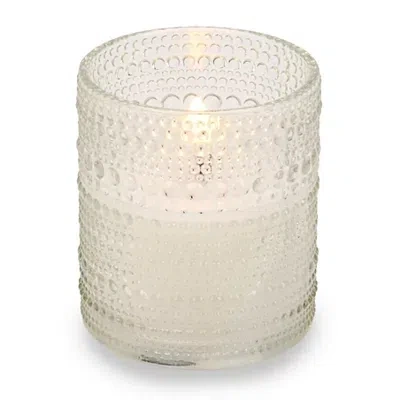 Kirkland's Led Clear Hobnail Glass Pillar Candle In Transparent