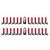 Kirkland's Led Clip-on Red Taper Candles In Red