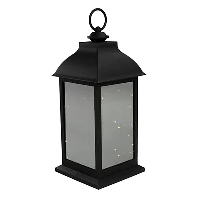 Kirkland's Led Flickering Fairy Lights Lantern In Black