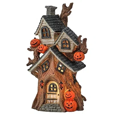 Kirkland's Led Haunted House Figurine In Multi