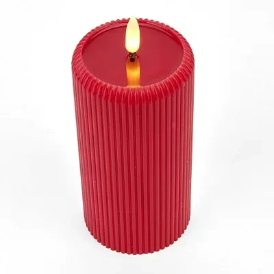 Kirkland's Led Red Faux Pool Pillar Candle