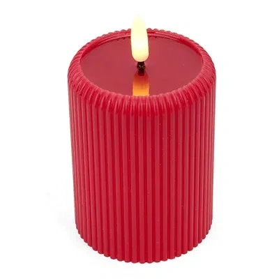Kirkland's Led Red Faux Pool Pillar Candle