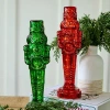 Kirkland's Led Red Glass Nutcracker Figurine In Red