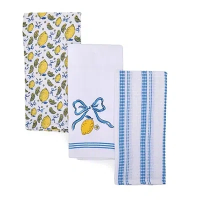 Kirkland's Lemon Bow Kitchen Towels In Multi