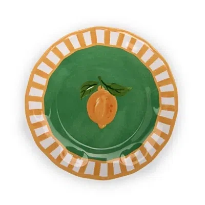 Kirkland's Lemon Melamine Appetizer Plate In Multi
