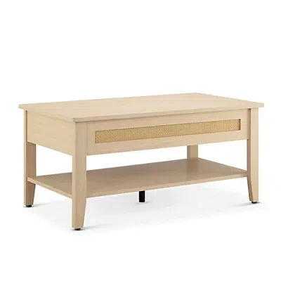 Kirkland's Lennox Natural Rattan Lift-top Coffee Table In Neutral