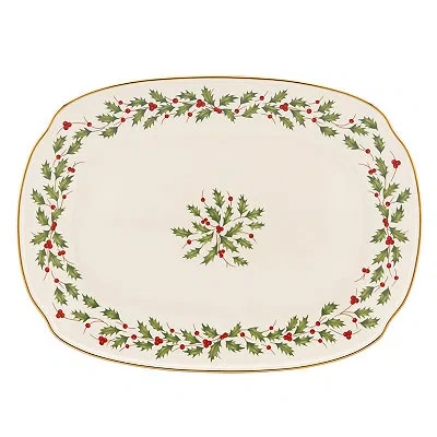 Kirkland's Lenox Holiday Oblong Serving Platter In Multi