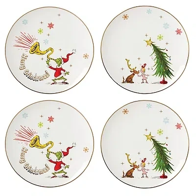Kirkland's Lenox Merry Grinchmas Accent Plates In Multi
