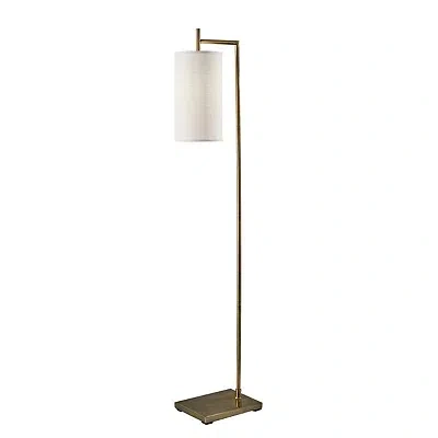 Kirkland's Leon Antique Brass Metal Floor Lamp In Gold