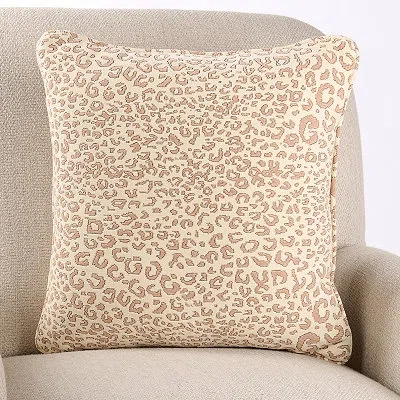 Kirkland's Leopard Luster Pillow In Neutral