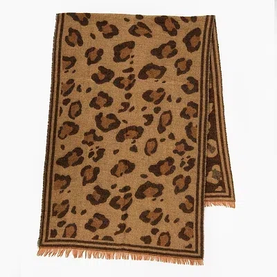 Kirkland's Leopard Print Scarf In Brown