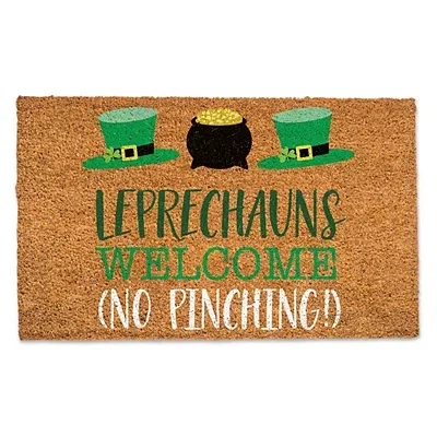 Kirkland's Leprechauns Welcome Doormat In Multi