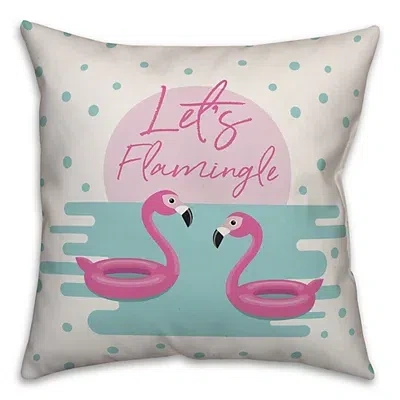 Kirkland's Let's Flamingle Outdoor Pillow In Multi