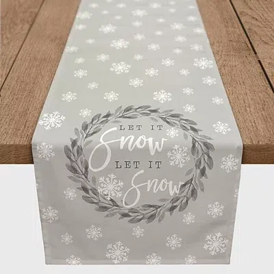 Kirkland's Let It Snow Table Runner In Gray
