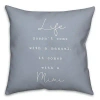 Kirkland's Life Comes With A Mimi Blue Pillow In Blue