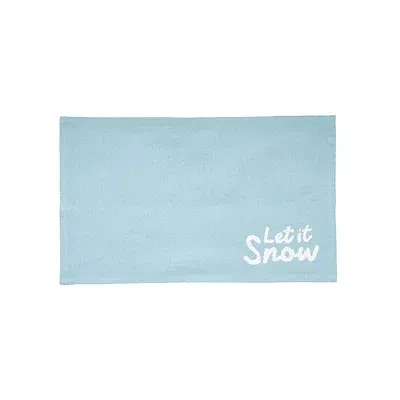 Kirkland's Light Blue Let It Snow Placemats