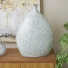 Kirkland's Light Blue Mother Of Pearl Floral Floor Vase In Multi