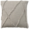 Kirkland's Light Gray Distressed Diamond Pillow In Gray