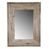 Kirkland's Light Whitewashed Wood Rectangular Wall Mirror In Brown