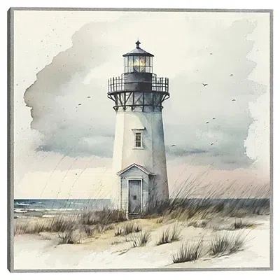 Kirkland's Lighthouse Framed Canvas Art Print In Multi