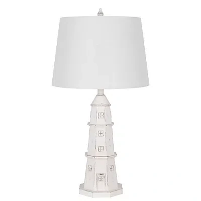 Kirkland's Lighthouse Table Lamp In White