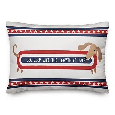Kirkland's Like The Fourth Of July Hot Dog Outdoor Pillow In Multi