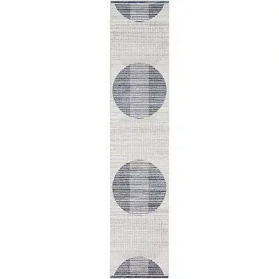 Kirkland's Linear Geometric Washable Runner In Gray