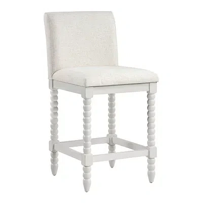 Kirkland's Linen Kaylee Antique Counter Stool In White