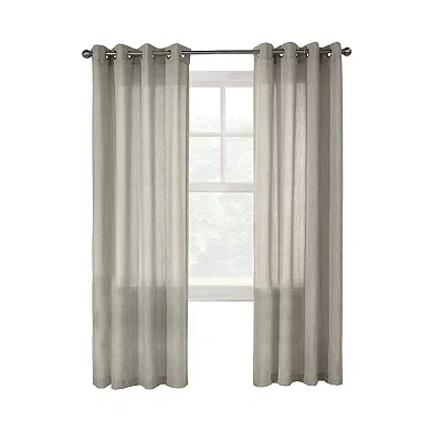 Kirkland's Linen Light Filtering Curtain Panel In Gray