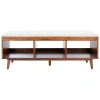 Kirkland's Linen Norma Open Shelf Wood Bench In Brown