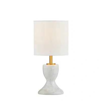 Kirkland's Lisa White Marble Mini Table Lamp