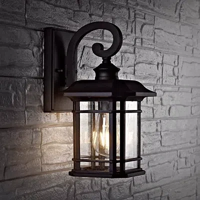 Kirkland's Lolia Outdoor Wall Sconce In Black