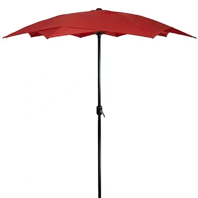 Kirkland's Lotus Hand Crank 8 Ft. Patio Umbrella In Multi