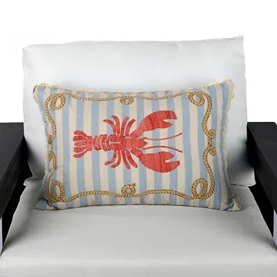 Kirkland's Louie The Lobster Outdoor Lumbar Pillow In Multi