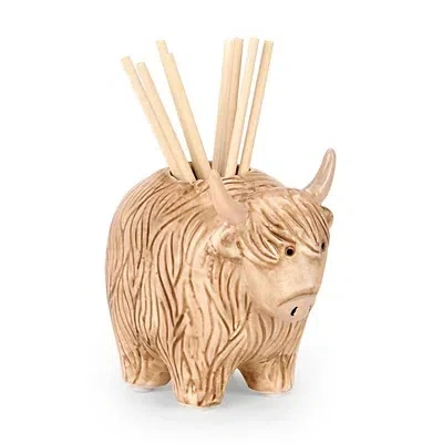Kirkland's Lovely Lavender Highland Cow Diffuser Set In Brown