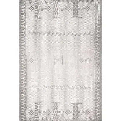Kirkland's Lowden Gray Tribal Outdoor Rug