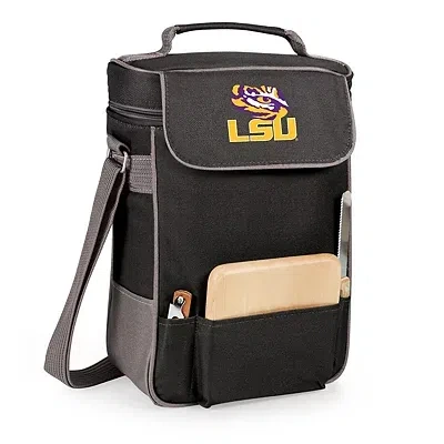 Kirkland's Lsu Tigers Wine & Cheese Tote In Black