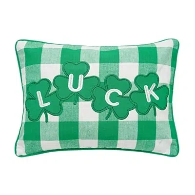 Kirkland's Luck Clovers Plaid Pillow In Multi