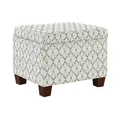 Kirkland's Madison Storage Ottoman In White