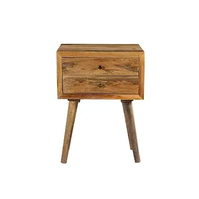 Kirkland's Mango Wood 2-drawer Accent Table In Brown