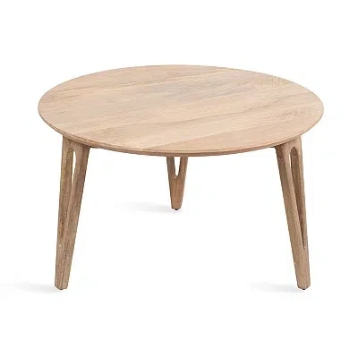 Kirkland's Mango Wood Round Kershaw Coffee Table In Brown