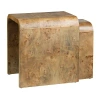 Kirkland's Mappa Burl Nesting Accent Tables In Brown