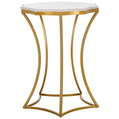Kirkland's Marble Star Gold Accent Table