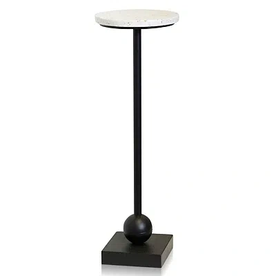 Kirkland's Marble Top Pedestal Cocktail Table In Multi