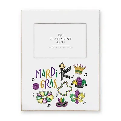 Kirkland's Mardi Gras Icons Picture Frame In White