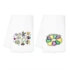 Kirkland's Mardi Gras King Cake Tea Towels In White