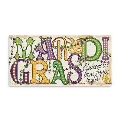 Kirkland's Mardi Gras Mask Canvas Art Print In Multi