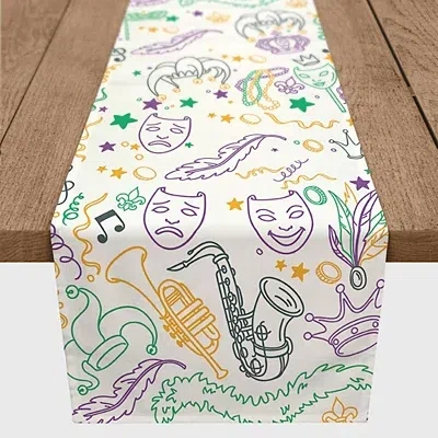 Kirkland's Mardi Gras Party Table Runner In Multi