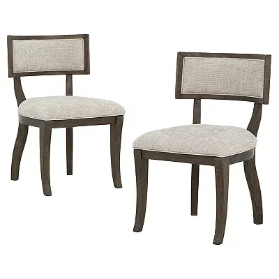 Kirkland's Marie Gray Upholstered Dining Chairs