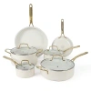 Kirkland's Martha Stewart Lockton 10 Piece Cookware Set In White
